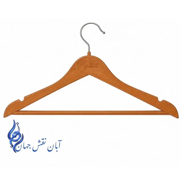 چوب لباسی طرح چوب آبان مدل توسکا 18 عددی
